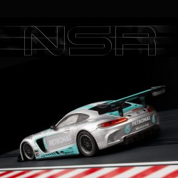 MERCEDES AMG GT3 PETRONAS SILVER SW SHARK 25 EVO