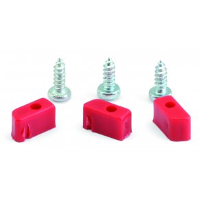 PLASTIC CUPS and SCREWS KIT for TRIANGULAR MOTOR SUPPORT (3+3)