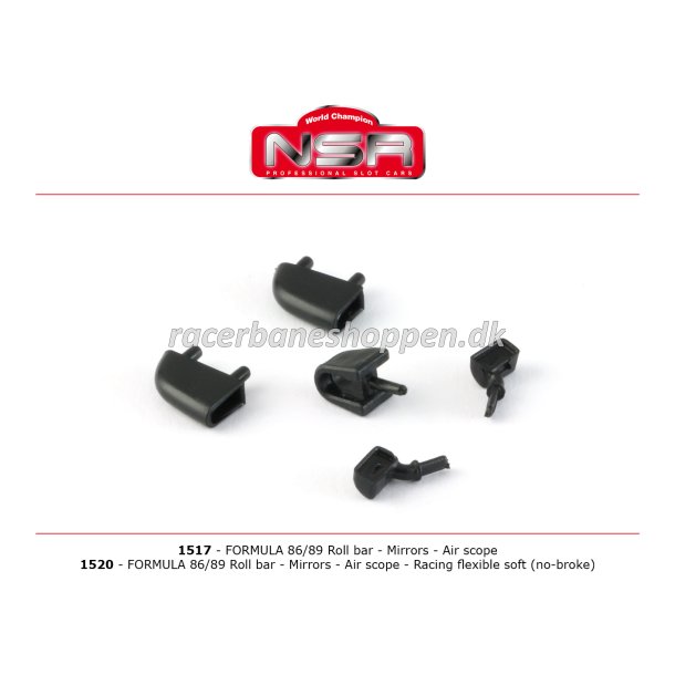 FORMULA NSR ROLL BAR, MIRRORS, AIR SCOPE