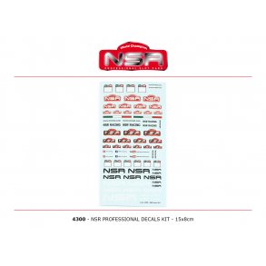 NSR professional Decals Kit - 15x8 cm