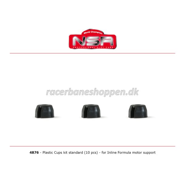 PLASTIC CUPS KIT STANDARD FOR INLINE FORMULA NSR MOTOR SUPPORT (10 PCS)