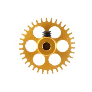 3/32 Extralight SIDEW Gear 34t GOLD NSR/Proslot/Slot.it dia 17.5mm