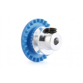 3/32 INLINE soft plastic Gear 24t Blue w/aluminum hub .050