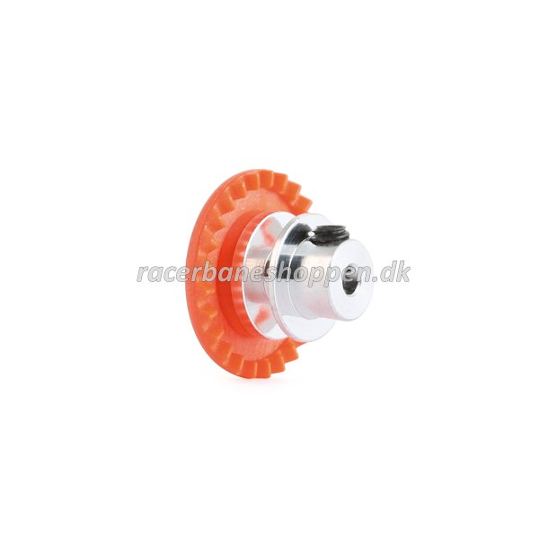3/32 INLINE soft plastic Gear 25t Orange w/aluminum hub .050" screw 