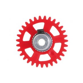 3/32 SIDEW soft plastic Gear 31t RED w/alu hub dia. 17.5mm