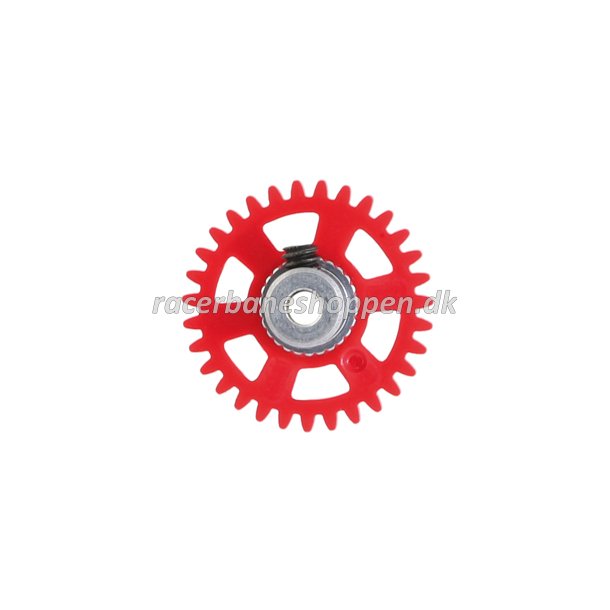 3/32 SIDEW soft plastic Gear 31t RED w/alu hub dia. 17.5mm