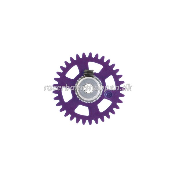 3/32 SIDEW soft plastic Gear 33t Magenta w/alu hub dia. 17.5mm