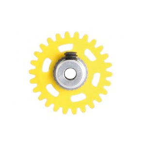 3/32 ANGLEW soft plastic Gear 26t Yellow w/alu hub dia. 16mm