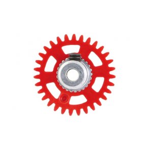 3/32 ANGLEW soft plastic Gear 31t RED w/alu hub dia. 16mm