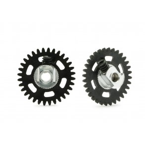 3/32 ANGLEW SOFT PLASTIC GEAR 32T BLACK D.16MM W/EVO ULTRALIGHT&BALANCED HUB