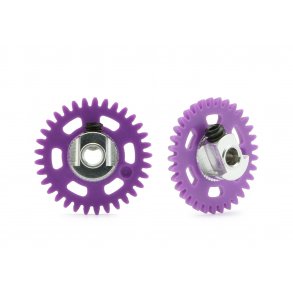3/32 ANGLEW SOFT PLASTIC GEAR 33T MAGENTA D.16MM W/EVO ULTRALIGHT&BALANCED HUB