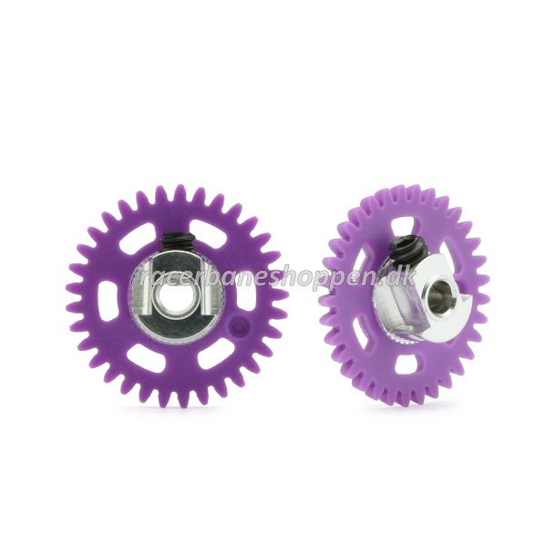 3/32 ANGLEW SOFT PLASTIC GEAR 33T MAGENTA D.16MM W/EVO ULTRALIGHT&BALANCED HUB