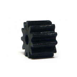 Soft plastic PINIONS 11 SIDEWINDER Black No Friction dia 6.75mm (4pcs)