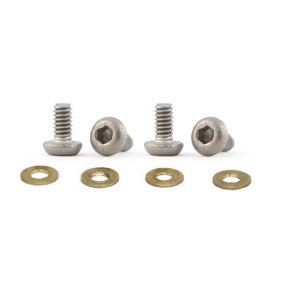 M2x4mm motor fixing screws, titanium, 1.5mm button hexagonal socket (4x)