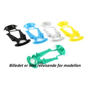 CORVETTE C6R MEDIUM BLACK EVO2 CHASSIS for TRIA Anglew/Inline/sidewinder setup