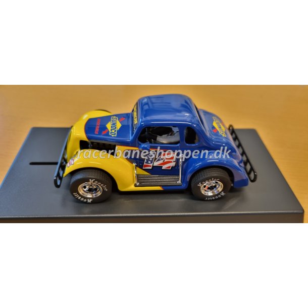 Legends Racer, '37 Dodge Coupe, 'SUNOCO' #14, blue/yellow