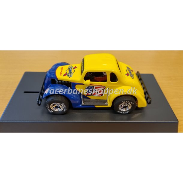 Legends Racer, '37 Dodge Coupe , 'SUNOCO' #15, yellow/blue