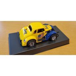 Legends Racer, '37 Dodge Coupe , 'SUNOCO' #15, yellow/blue