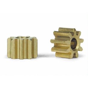 Brass pinions 9 teeth 5.5mm (2x)
