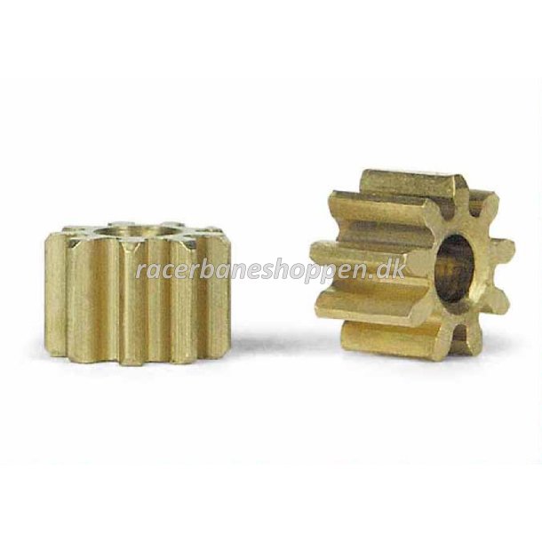 Brass pinions 9 teeth 5.5mm (2x)