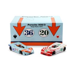 Porsche 908/3 #36 5th Gulf Edition + #20  Targa Florio 1970 Limited edition  (ONLY 460 pcs)