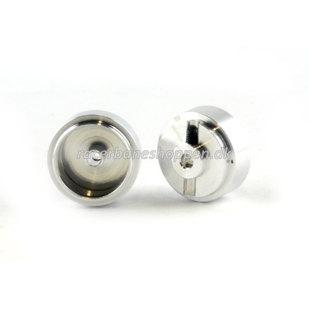 Aluminum 15.8x8.2x1.5mm wheels, M2 grub, silver (2x), 1.4g - ex PA24-Als