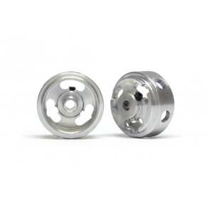 Magnesium 15.8x8.2x1.5mm hollow wheels, M2 grub, 0.8g (2x) - ex WH1183-Mg