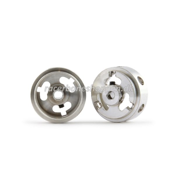 Magnesium 16.9x8.2x1.5mm hollow wheels, M2 grub, 0.78g (2x) - ex WH1288-Mg
