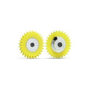 28 teeth, hex screw M2, plastic, 16mm