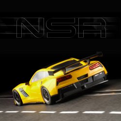 Corvette C7R Test Car Yellow AW