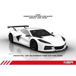 CORVETTE C8.R TEST CAR WHITE  AW KING 21K EVO3