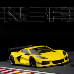 CORVETTE C8.R TEST CAR YELLOW SW SHARK 25 EVO