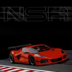 CORVETTE C8.R TEST CAR RED SW SHARK 25 EVO