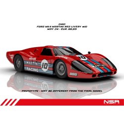 GT40 MKIV MARTINI RACING LIVERY RED #10 SW SHARK 21.5 EVO