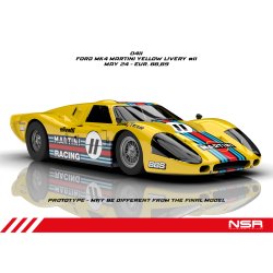 GT40 MKIV MARTINI RACING LIVERY YELLOW #11 SW SHARK 21.5 EVO