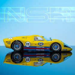 GT40 MKIV MARTINI RACING LIVERY YELLOW #11 SW SHARK 21.5 EVO
