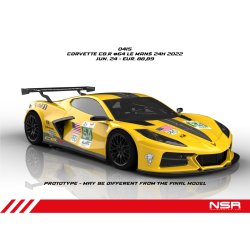 CORVETTE C8.R #64 LE MANS 24H 2022 AW KING 21K EVO3