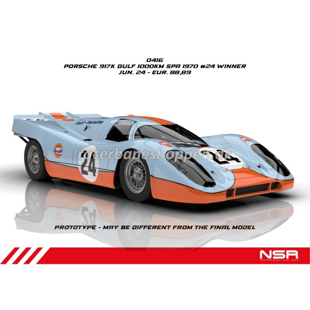 PORSCHE 917K GULF 1000KM SPA 1970 #24 WINNER SIFFERT/REDMAN SW SHARK 21.5 EVO
