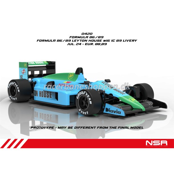 FORMULA 86/89 LEYTON HOUSE #16 IC 89 LIVERY IL KING 21K EVO3