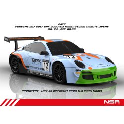 PORSCHE 997 GULF GPX 2020 #12 TARGA FLORIO TRIBUTE LIVERY SW SHARK 25K EVO