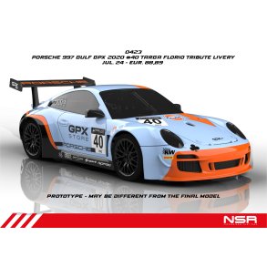 PORSCHE 997 GULF GPX 2020 #40 TARGA FLORIO TRIBUTE LIVERY AW KING 21 EVO3