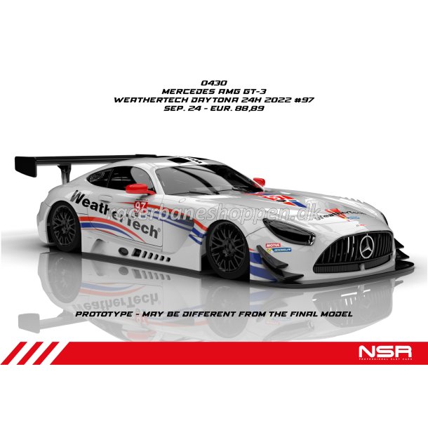 MERCEDES AMG GT3 EVO WEATHERTECH DAYTONA 24H 2022 #97 AW KING 21K EVO3 - Slges 30/9-24