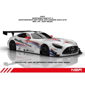 MERCEDES AMG GT3 EVO WEATHERTECH DAYTONA 24H WINNER 2023 #79 AW KING 21K EVO3
