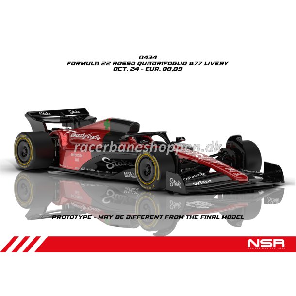 FORMULA 22 ROSSO QUADRIFOGLIO #77 LIVERY IL KING 21 EVO3