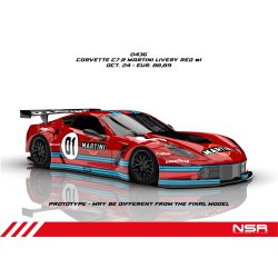 CORVETTE C7.R MARTINI LIVERY RED #1 AW KING 21K EVO3
