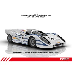PORSCHE 917K 12H SEBRING 1970 #16 SW SHARK 21.5 EVO