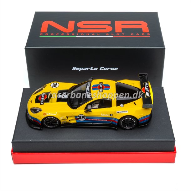 CORVETTE C6.R MARTINI LIVERY YELLOW #35 "REPARTO CORSE" - RACE SETUP FOR PLASTIC TRACKS