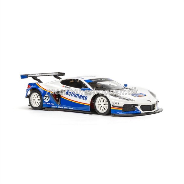 CORVETTE C8.R ROTHMANS LIVERY BLUE #77 SW SHARK 25K EVO