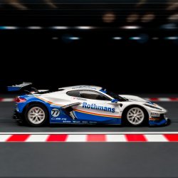 CORVETTE C8.R ROTHMANS LIVERY BLUE #77 SW SHARK 25K EVO