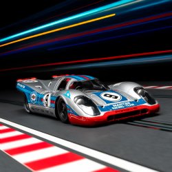 PORSCHE 917K MARTINI BRANDS HATCH 1000KM 1971 #9 VAN LENNEP/LARROUSSE SW SHARK 21.5K EVO